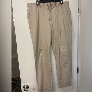 J. Crew Tan Chinos Cotton Blend Relaxed Fit